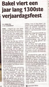 Krantenartikel Bakel 1300 27-03-2013